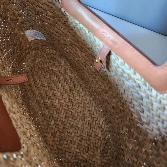 Madewell Straw Tote "LIKE NEW" - Picture 12 of 16